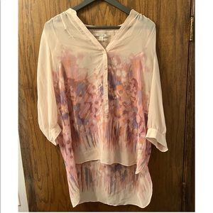 Lauren Conrad 3/4 length button up top